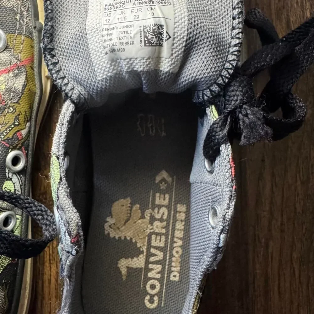 Converse Boys Dino Shoes Size Kids 12